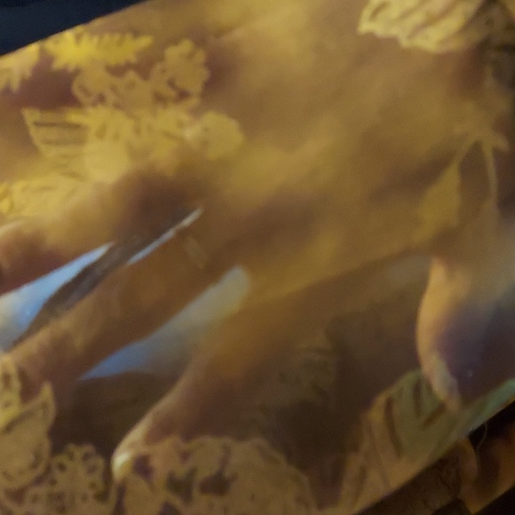 💥3/$50 Positive Attitude Women Brown Floral Polyester Long Sleeve Maxi Length - Picture 3 of 11